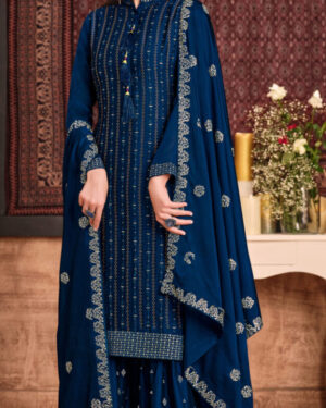 Embroidered Georgette Ghaghra Suit