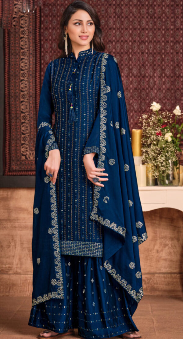 Embroidered Georgette Ghaghra Suit