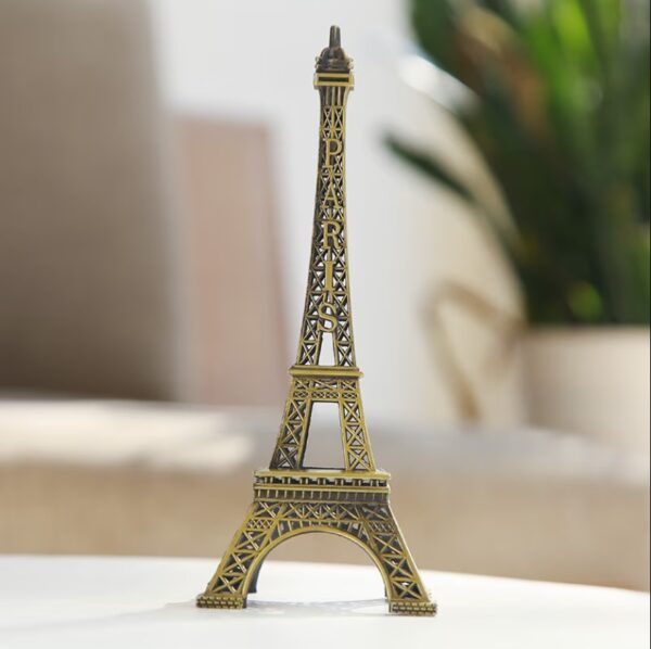 Eiffel Tower Metal Showpiece Decoration - Image 2