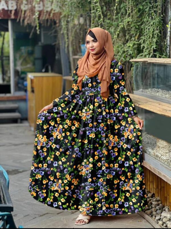 Printed Georgettte Pori Gown