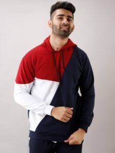 New Trendy Hoodie for Men- Black White Red & Combination